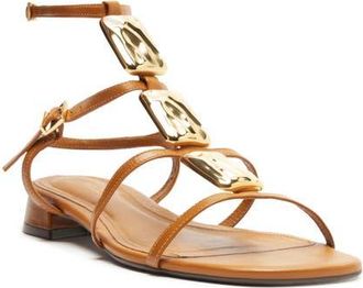 Arezzo Gretta Ankle Strap Sandal in Fresh Apricot at Nordstrom, Size 5.5