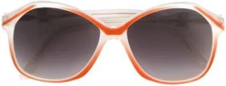 Saint Laurent Pre-owned Acetate sunglasses - Dames - Vintage Accessoires - Bruin - ONE Size - Vintage