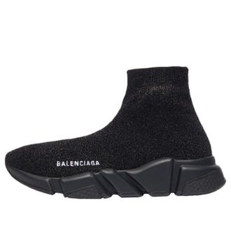 Balenciaga (WMNS) Balenciaga Speed Trainer Black 593698W06831000