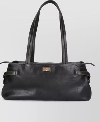 Anya Hindmarch i am a plastic bag leather tote bag