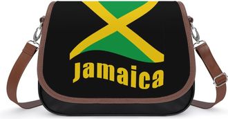 Generic Jamaican Flag Crossbody Bags for Women Shoulder Messenger Bag Purse Handbags
