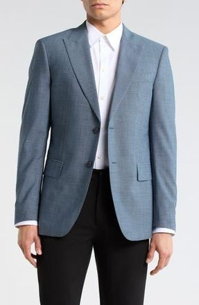 John Varvatos Check Two-Button Sport Coat in Green at Nordstrom Rack, Size 38 Regular