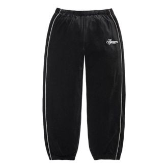 SUPREME SS26 Velour Mesh Track Pant Black SUP-SS26-128-BLK