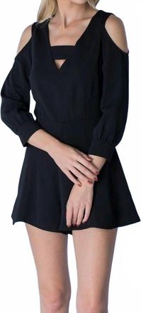 DO+BE Collection Key Hole Romper In Black