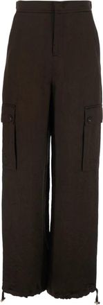 Twinset Wijde broek - Dames - Wijde Broeken - Bruin - XS - Broeken