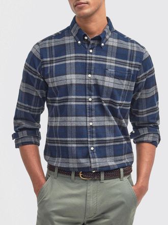 Barbour Shirt Men color Grey