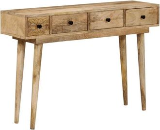 vidaXL Console Table 110x30x75 cm Solid Wood Mango vidaXL