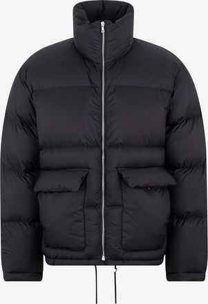 Auralee Kurze gesteppte Daunenjacke mit Stehkragen