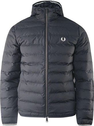 Fred Perry Black Insulated Hooded Jacket