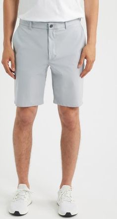 Johnnie-O Mulligan Shorts in Light Gray at Nordstrom, Size 30