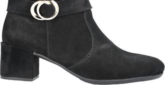 Rieker Womens Sarah 89 Casual Ankle Suede Boots In Black