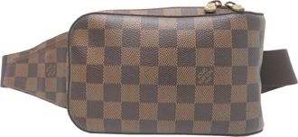 Louis Vuitton Damier Brown Damier Canvas Galle Leather Sling Bag (Pre-Owned)