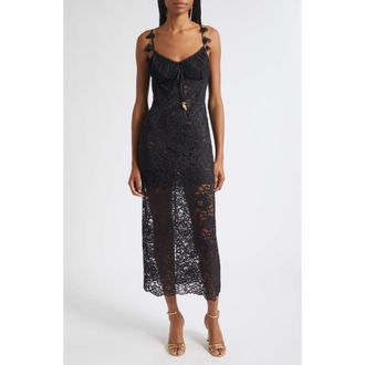 Camilla Taurus Rising Lace Midi Slipdress at Nordstrom, Size Medium