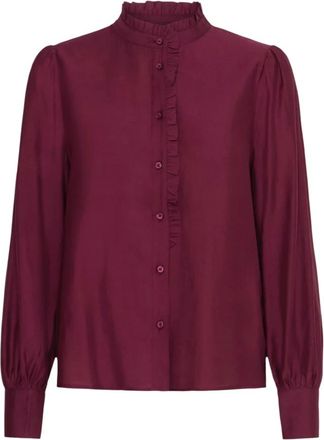 Ichi Ichi, Overhemden, Dames, Rood, M, Polyester, Ihkarlani SH