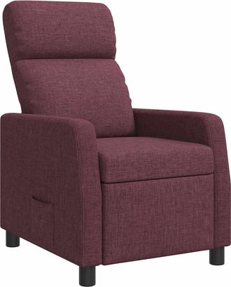vidaXL Recliner Morado Tela Vidaxl