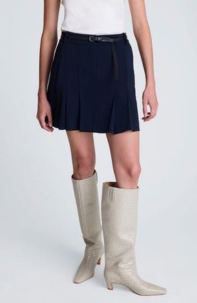 Kenneth Cole Pleat Miniskirt in Dark Navy at Nordstrom Rack, Size 12