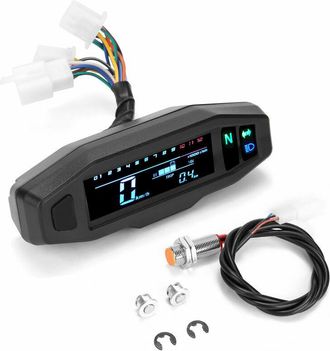 OEM Veloc&iacute;metro Para Motocicleta, Mini Veloc&iacute;metro Digital Lcd Universal Para Motocicleta, Od&oacute;metro Digital, Tac&oacute;metro Para Bicicletas El&eacute;ctricas, Accesor