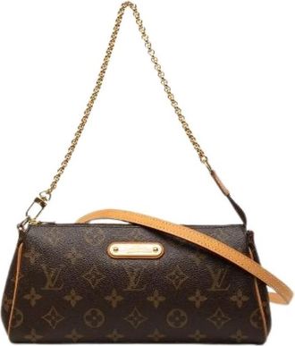 Louis Vuitton Pre-owned Eva Monogram 2way schoudertas - Dames - Vintage Schoudertas - Bruin - ONE Size - Leer - Vintage
