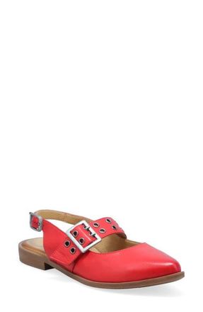 Miz Mooz Freya Slingback Pointed Toe Mary Jane in Scarlet at Nordstrom, Size 10.5-11Us