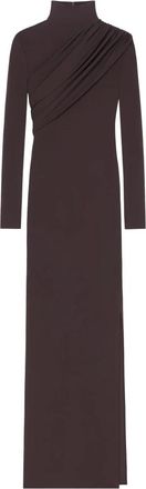 Courr&egrave;ges Twist Jersey Gown - Dames - Avondkleed - Bruin - S - Kleedjes