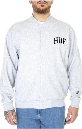 HUF Felpa - Heren - Bomber jackets - Grijs - XS - Katoen - Jassen