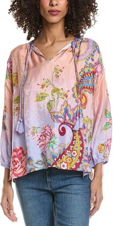 Johnny Was Margot Silk Blouse