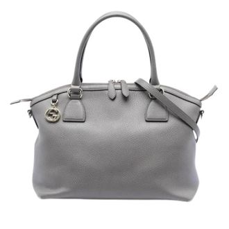Gucci Pre-owned Handbags, female, Gray, Size: ONE SIZE Pre-owned Vintage Satchel