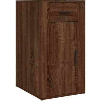vidaXL Mobile Scrivania rovere marrone 40x49x75 cm Legno Multistrato vidaXL