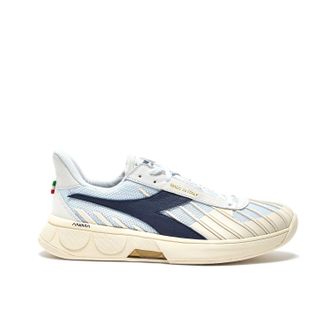 Diadora Mens B. elite Star Tennis Shoes In White/blue