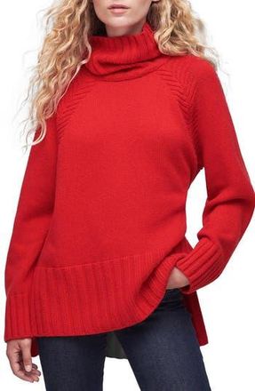Barbour Norma Roll Neck High-Low Sweater in Blaze Red at Nordstrom Rack, Size 14 Us / 18 Uk