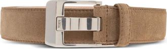 Tod's Cintura in pelle scamosciata con fibbia - Marrone