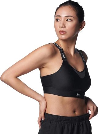 Under Armour Infinity High 2.0 Sports Bra Womens Black Racerback FROG844