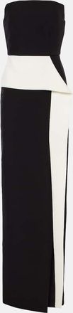 Roland Mouret Strapless crepe gown