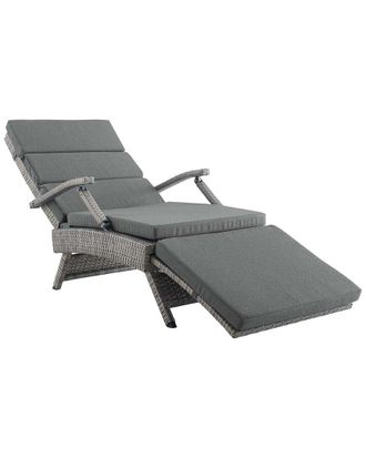 ModWay Outdoor Envisage Chaise Outdoor Patio Wicker Rattan Lounge Chair