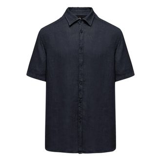 Bomboogie Camicia in lino regular fit - - Shirts - Uomo - Blu - XL