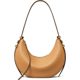 Tory Burch Romy Half Moon Shoulder Bag in Tiramisu at Nordstrom
