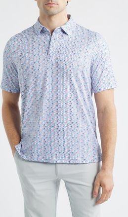 Johnston & Murphy XC+ Apex Performance Polo in Blue Martini at Nordstrom, Size X-Large