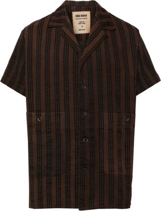 Uma Wang Striped Shirt with Short Sleeves