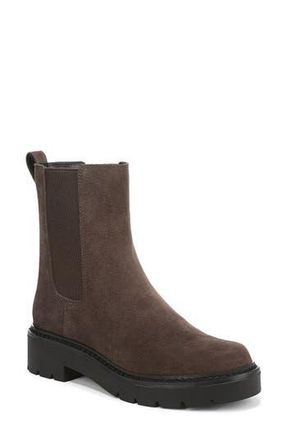 Nordstrom Darian Water Resistant Chelsea Boot in Brown Stone Dark Suede at Nordstrom Rack, Size 8