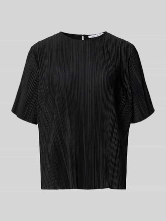 Samsøe & Samsøe Relaxed Fit Kurarzm Bluse mit Rundhalsausschnitt Modell Uma in Black, Größe XL