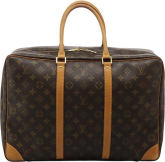 Louis Vuitton Sirius Brown Canvas Travel Bag (Pre-Owned)