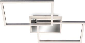 Briloner Lampada da soffitto led Lampada da parete Dimmerabile Telecomando cct 40W metallo argento Briloner