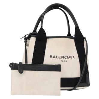 Balenciaga Pre-owned Tote Bags, female, White, Size: ONE SIZE Pre-owned Vintage Leather Tote Bag