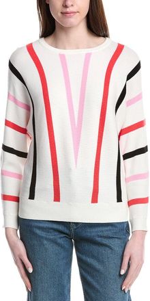 T Tahari Dolman Sleeve Rib Pullover