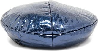 Maison Michel Basco con effetto metallizzato - Blu