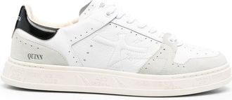 Premiata Quinn panelled low-top sneakers - men - Calf Leather/Calf Leather/Rubber - 45 - White