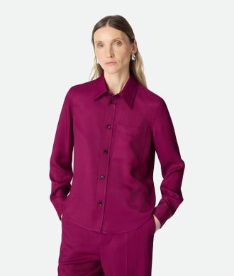 Bottega Veneta Camicia In Viscosa E Twill Di Seta - Bottega Veneta
