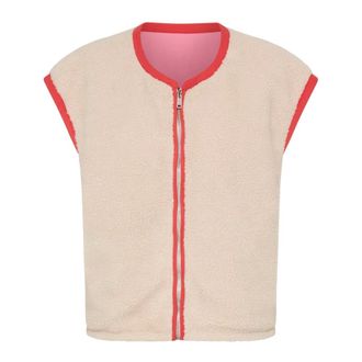 Ichi Ichi - Vest - Dames - Jassen - Beige - Maat: L