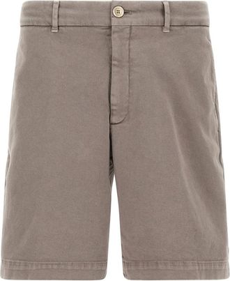Brunello Cucinelli Korte Broeken, Heren, Grijs, L, Denim, Denim Bermuda Shorts