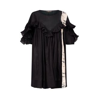 Mes Demoiselles... Black Cotton Tie and Dye Dress